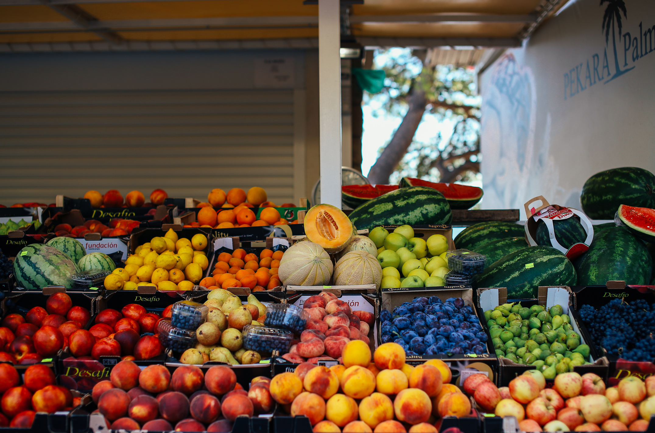 Variety of Fruits on a Fruit Stand